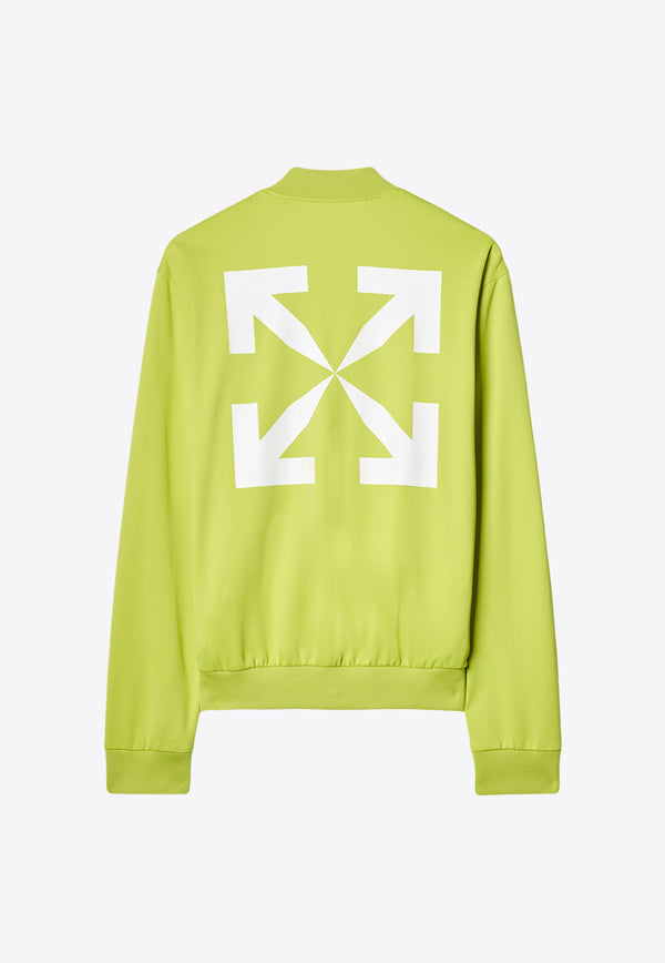 Off-White Arrow Print Zip-Up Jacket OMBD037S23FAB001-5001 Lime