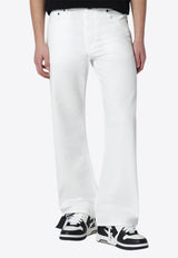 Off-White Arrow Motif Straight-Leg Pants White OMCE04JS26FAB001/S_OFFW-1000