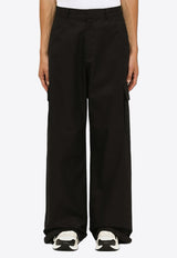 Off-White Straight Cargo Pants OMCF037F23FAB002/N_OFFW-1010 Black