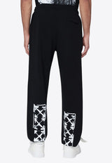 Off-White Arrow Track Pants Black OMCH057F25FLE002/R_OFFW-1001