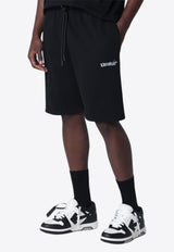 Off-White Heraldic Arrow Bermuda Shorts  Black OMCI013S26FLE001/S_OFFW-0001