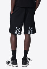 Off-White Heraldic Arrow Bermuda Shorts  Black OMCI013S26FLE001/S_OFFW-0001