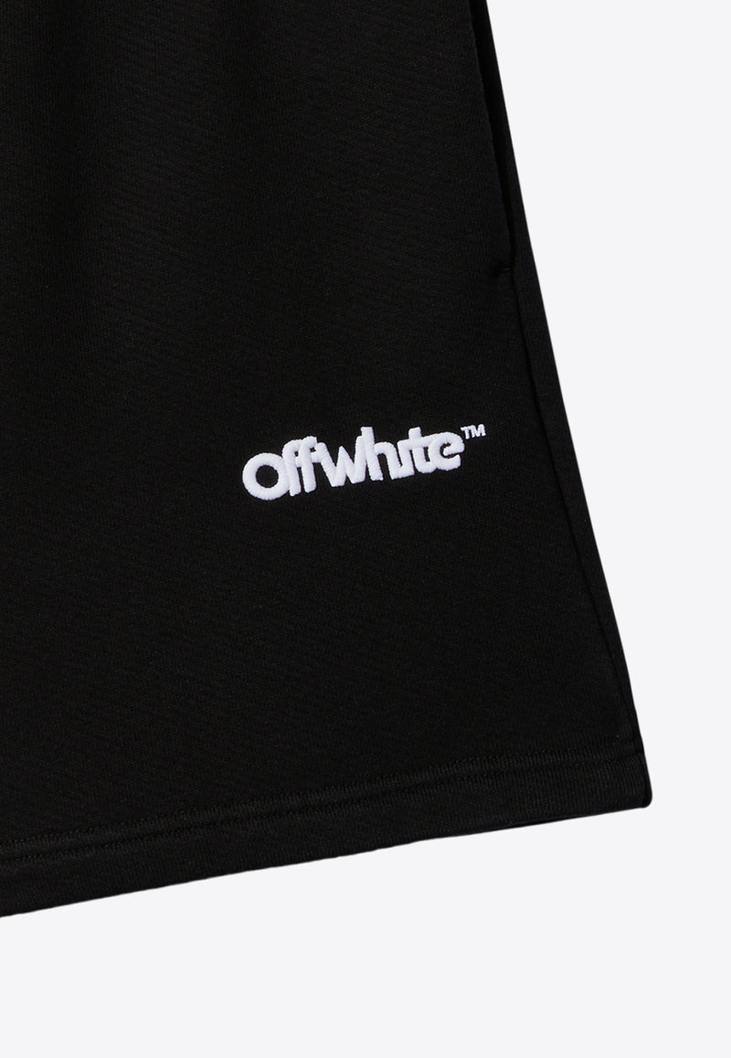 Off-White Logo Sweat Shorts OMCI015S23FLE001-1001 Black
