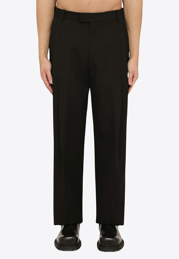 Off-White Straight-Leg Pleated Wool Pants OMCQ004S24FAB001/O_OFFW-1010