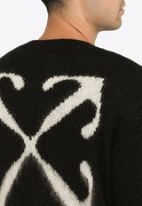 Off-White Arrows Intarsia Knit Sweater Black OMHE170F23KNI001/N_OFFW-1061
