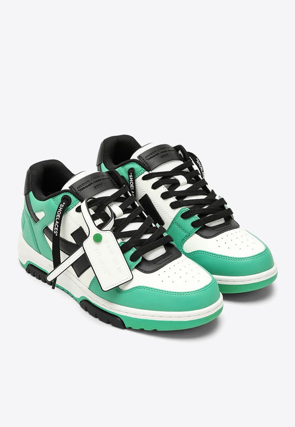 Off-White Out Of Office Low-Top Sneakers Green OMIA189S24LEA006/O_OFFW-5510