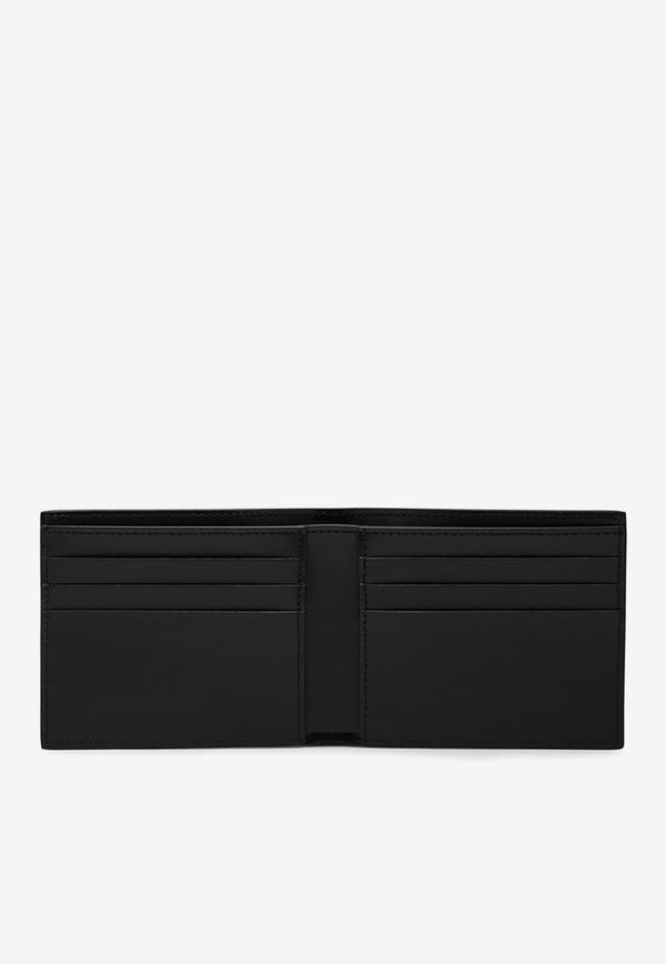 Off-White Logo Print Leather Bi-Fold Wallet Black OMNC085S24LEA001/O_OFFW-1001