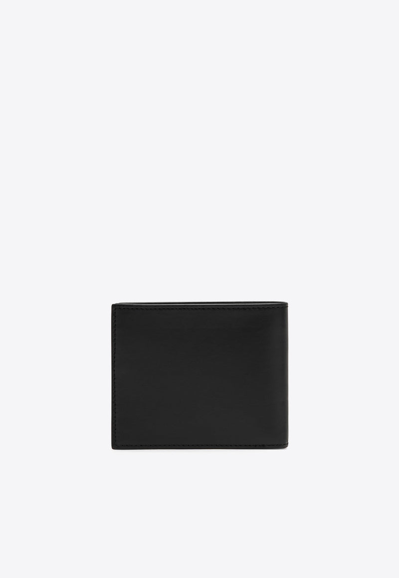 Off-White Logo Print Leather Bi-Fold Wallet Black OMNC085S24LEA001/O_OFFW-1001