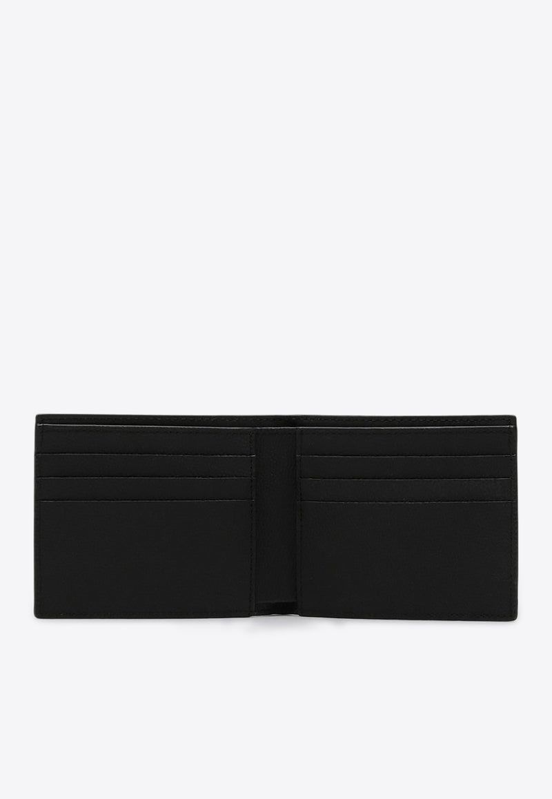 Off-White Bi-Fold Basketball Leather Wallet Black OMNC089F24LEA001/P_OFFW-1001