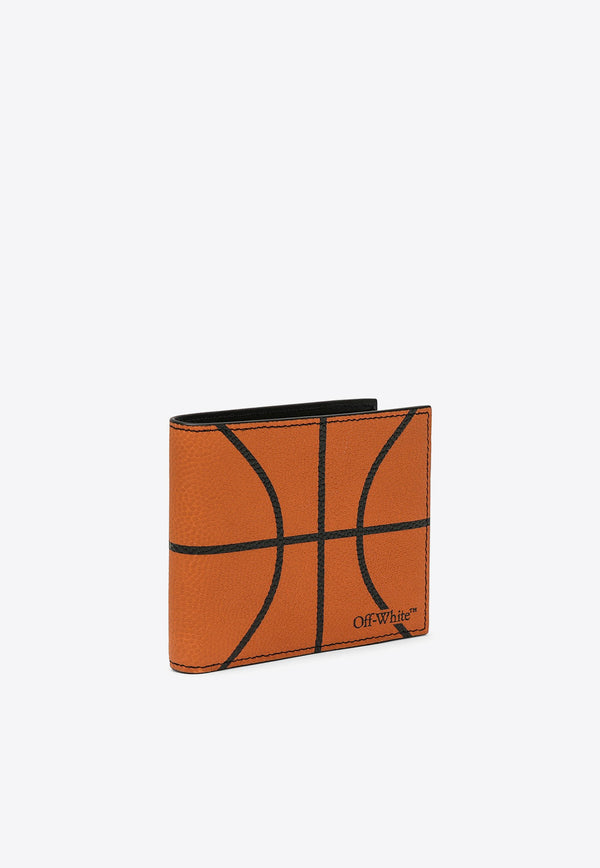 Off-White Basketball Leather Bi-Fold Wallet Orange OMNC089S24LEA001/O_OFFW-2210