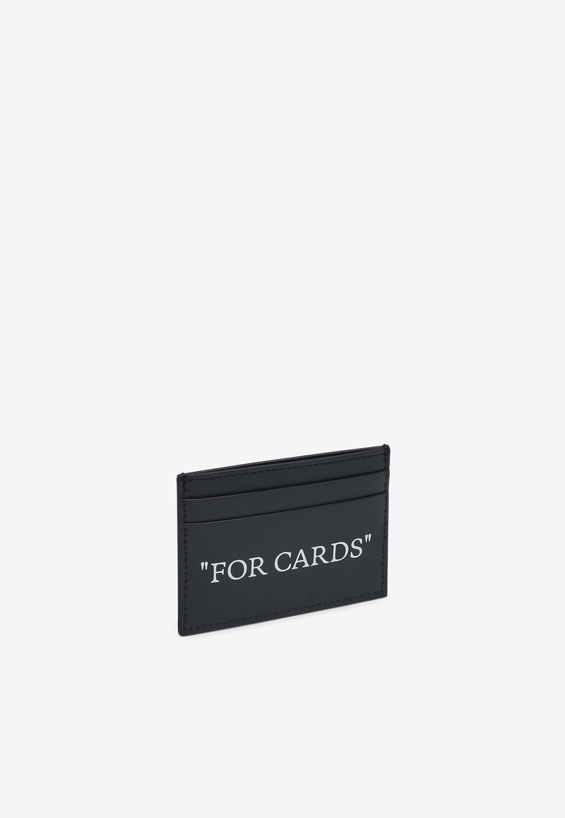 Off-White Quote Leather Cardholder Black OMND067C99LEA001/Q_OFFW-1001