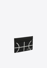 Off-White Basketball Leather Cardholder Black OMND093F24LEA001/P_OFFW-1001