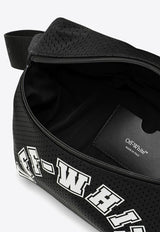 Off-White Logo Print Nylon Mesh Belt Bag Black OMNO043S24FAB001/O_OFFW-1001