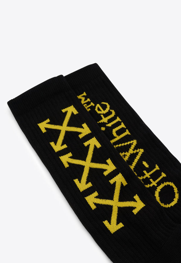 Off-White Arrow Bookish Socks OMRA075S23KNI001-1018 Black