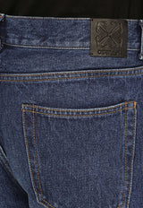 Off-White Logo Patch Straight-Leg Jeans Denim OMYA177F23DEN002/N_OFFW-4400