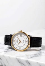 OMEGA De Ville Kuwait Coat of Arms Stainless Steel Watch Black 75002300_TH