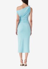 MISHA Lalita One-Shoulder Midi Dress OND23DR031LIGHT BLUE