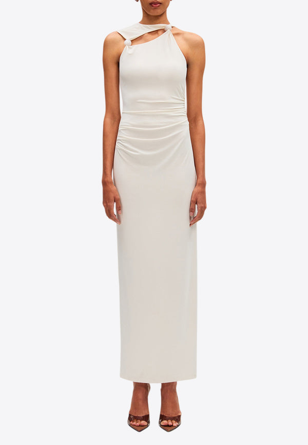 MISHA Arna Cut-Out Maxi Dress Ivory OND24DR017IVORY