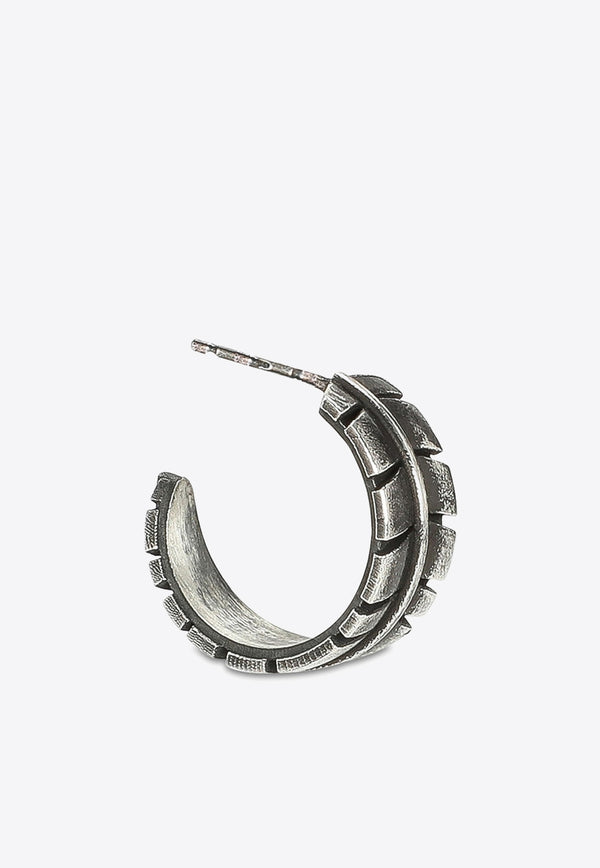 Nove25 Eagle Feather Single Hoop Earring ORE00254BR/1