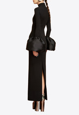 Solace London Viviana High-Neck Maxi Dress OS37019BLACK