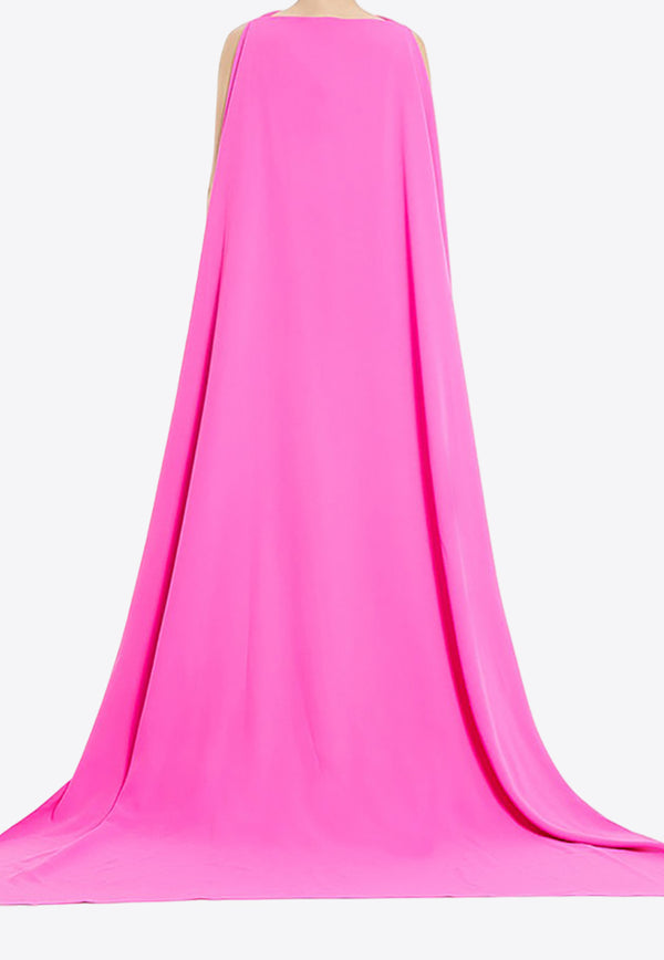 Solace London Kaila Maxi Cape Dress OS40021PINK