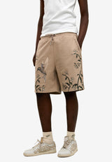 ONLY THE BLIND Colibri Hummingbird Shorts Beige OTB-BS1464_BEIGE