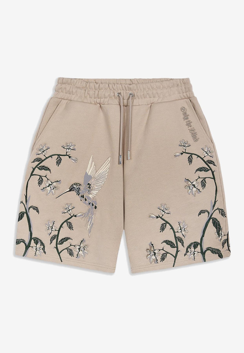 ONLY THE BLIND Colibri Hummingbird Shorts Beige OTB-BS1464_BEIGE