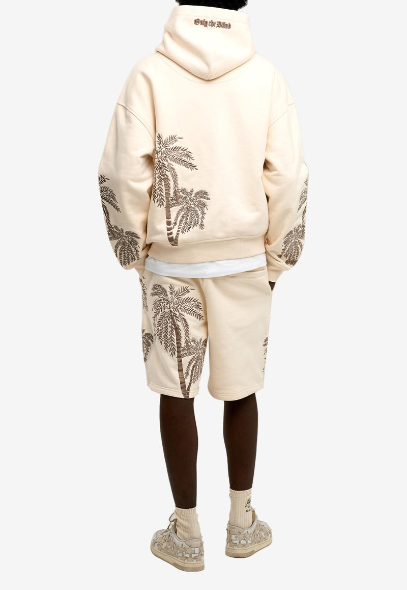 ONLY THE BLIND Sandstorm Tiger Embroidered Shorts Beige OTB-BS1480_BEIGE