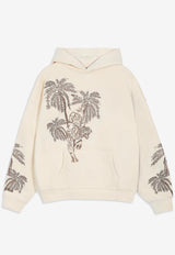 ONLY THE BLIND Sandstorm Tiger Embroidered Hooded Sweatshirt Beige OTB-H1479_BEIGE