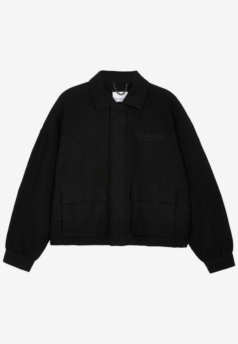 ONLY THE BLIND Havana Crochet Knit Jacket Black OTB-O1523_BLACK