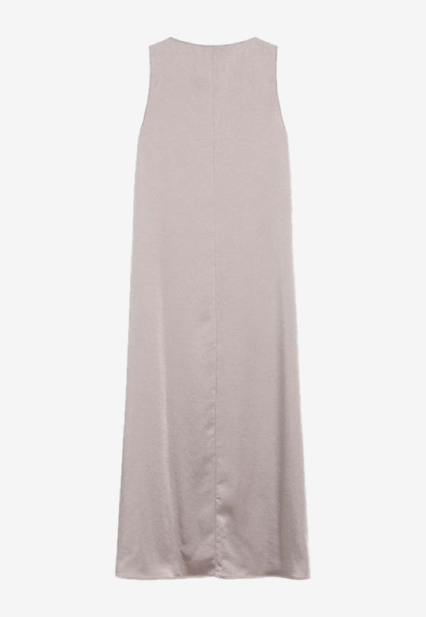 Weekend Max Mara Otellia Satin Fluid Midi Dress Blush OTTELIACO/R_MAXMW-003
