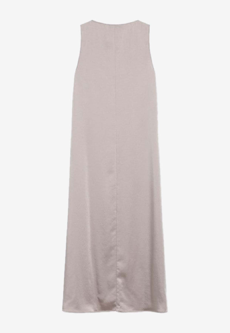 Weekend Max Mara Otellia Satin Fluid Midi Dress Blush OTTELIACO/R_MAXMW-003