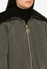 Patou Oversized Denim Jacket Charcoal OU0230081DE/N_PATOU-959A