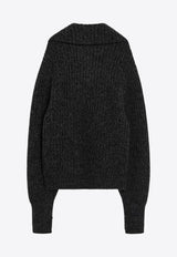 Lemaire Knitted Alpaca Zip Cardigan Black OW1187LK1029/R_LEMAI-MU213