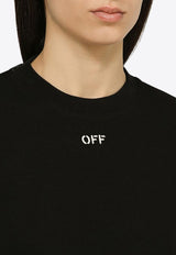 Off-White Logo Print Short-Sleeved T-shirt OWAA081C99JER004/O_OFFW-1001