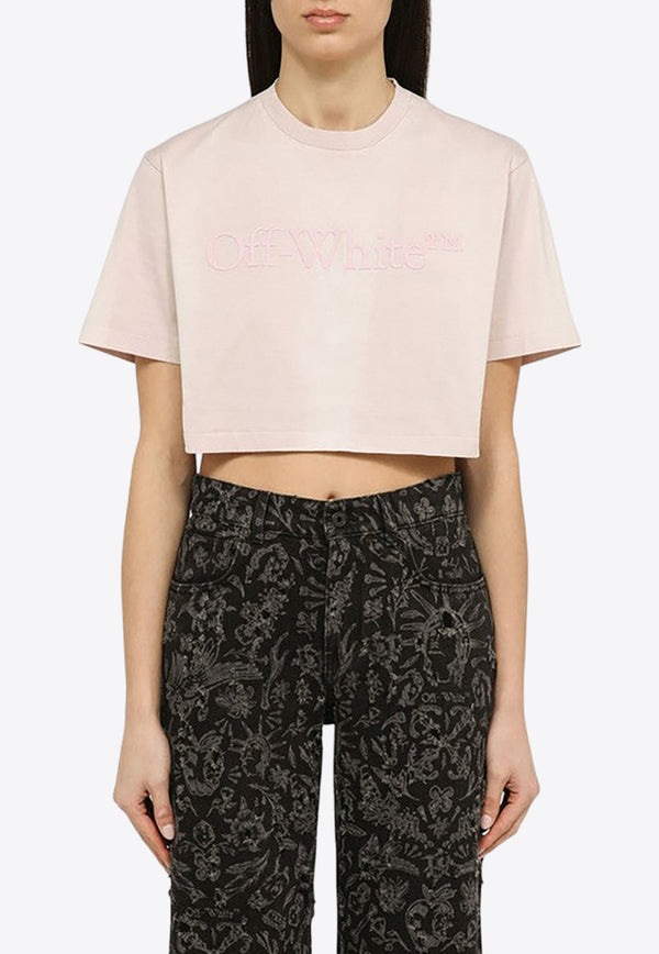 Off-White Logo Cropped T-shirt Pink OWAA081S24JER002/O_OFFW-3636