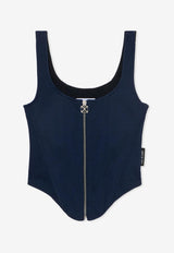 Off-White Signature Corset Top Blue OWAD26TF25JER0014800_BLUE