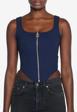 Off-White Signature Corset Top Blue OWAD26TF25JER0014800_BLUE