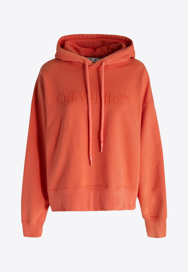 Off-White Laundry Logo Hooded Sweatshirt OWBB049S23JER001-2626 Coral