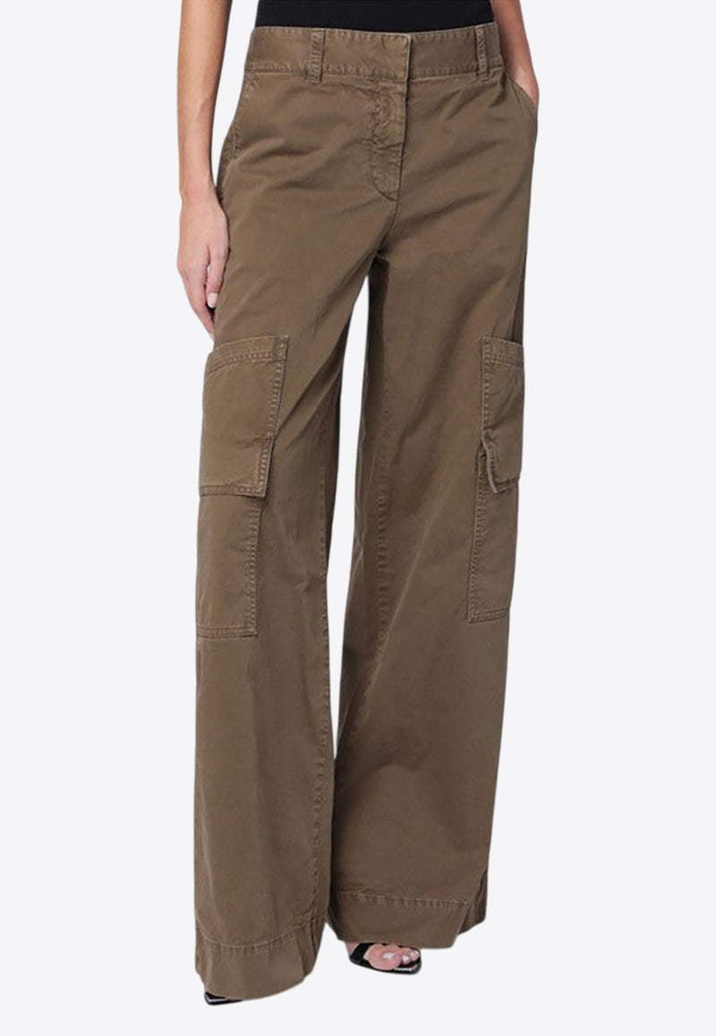 Off-White Cargo Straight-Leg Pants OWCF026F25FAB001/R_OFFW-5800