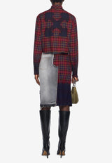 Off-White Arrow Spray Plaid Check Shirt Multicolor OWGE02HF25FAB0012848_PLAID CHEC