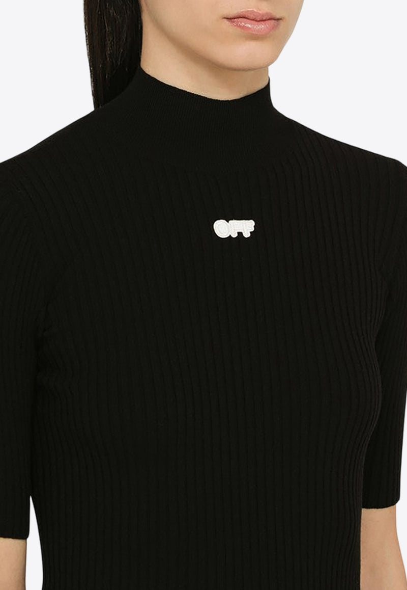 Off-White OFF Stamp High-Neck Top Black OWHF050C99KNI001/O_OFFW-1001