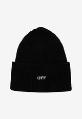 Off-White OFF Stamp Wool Beanie Black OWLC018C99KNI004/P_OFFW-1001