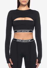 Off-White Logo-band Cut Out Top Black OWVB04CF25JER0011032_BLACK