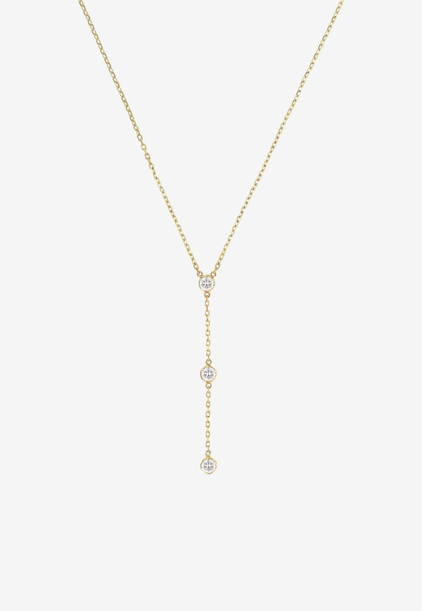 Fabula Diamond Lariat 18-karat Yellow Gold Necklace Gold P-FAB-18878GOLD