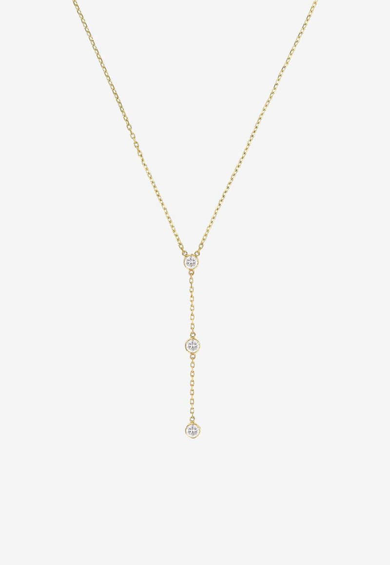 Fabula Diamond Lariat 18-karat Yellow Gold Necklace Gold P-FAB-18878GOLD