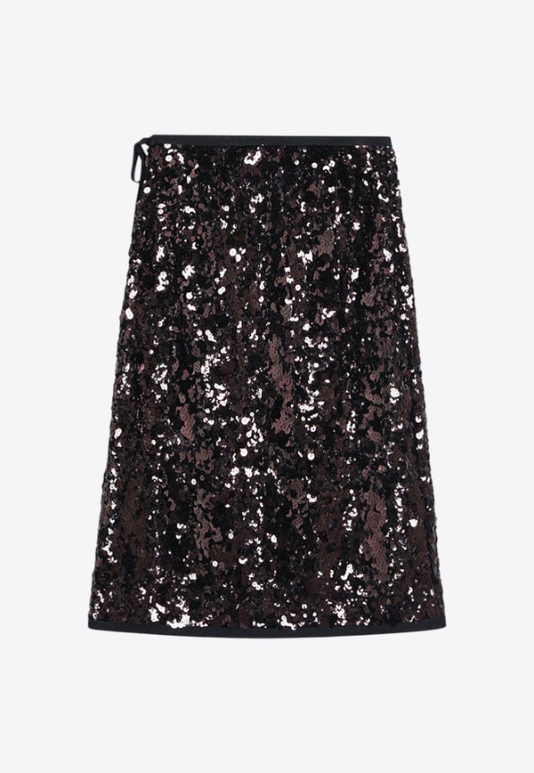 Prada Sequin Embellished Skirt Purple P120ZROOO176A/R_PRADA-F0051