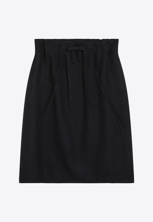 Prada Chevron Wool Skirt  Blue P134ZGOOO18DE/R_PRADA-F0008