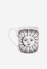 Fornasetti Sole Porcelain Mug White P14X003