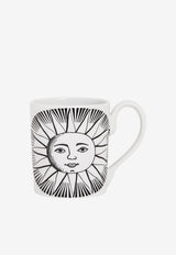 Fornasetti Sole Porcelain Mug White P14X003